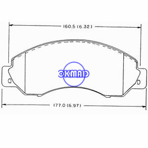 NISSAN COMMERCIAL 1200 1300 1400 Pastilha de freio FMSI:7575-D701 7527-D646 8482-D701 OEM:41060-0T385 AN-381WK, F701